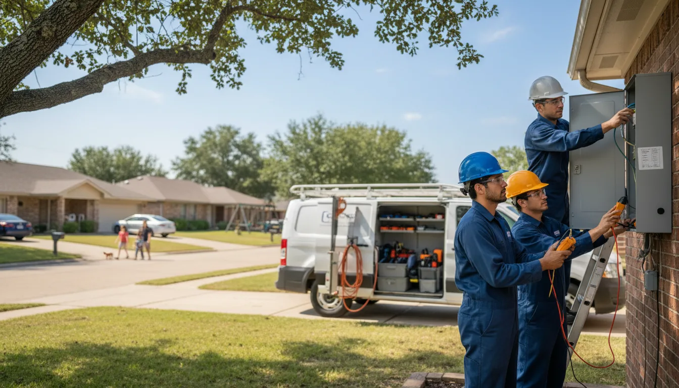 Certified electrician providing emergency electrical services in Gotham, WI